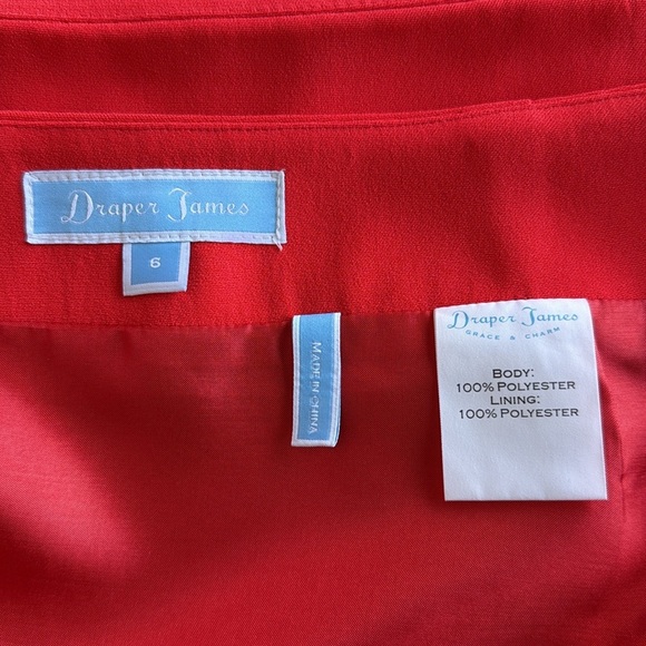 Draper James Coral Pink Scallop Hem Mini Skirt Cocktail - Picture 11 of 15